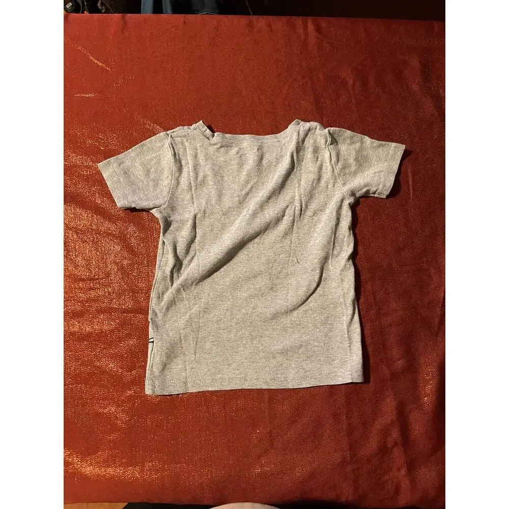 Carters Shirt Boys 7 Shark Graphic Short Sleeve Gray